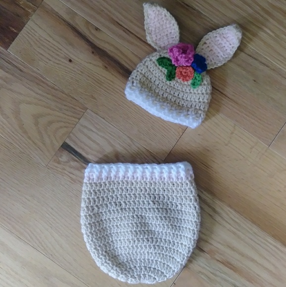 Other - Hand Crocheted Baby Bunny Costume